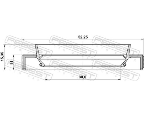Seal, drive shaft, Image 2