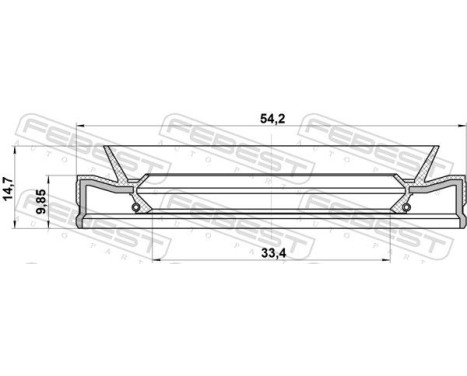 Seal, drive shaft, Image 2
