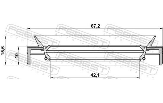Seal, drive shaft, Image 2