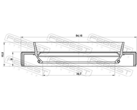 Seal, drive shaft, Image 2