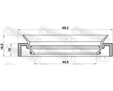 Seal, drive shaft, Image 2