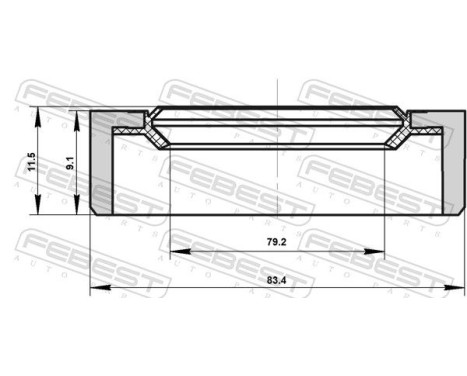Seal Ring, wheel hub, Image 2