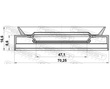 Seal Ring, wheel hub, Image 2