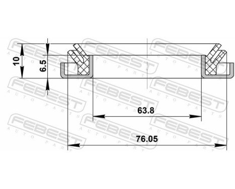 Seal Ring, wheel hub, Image 2