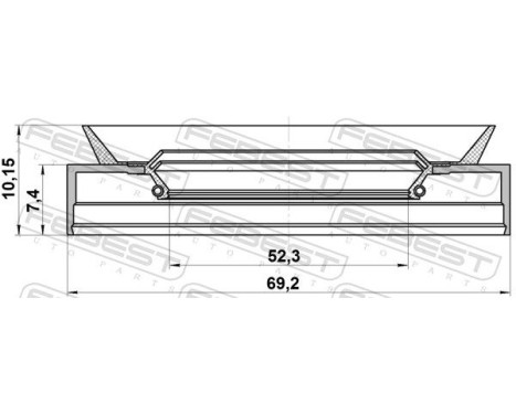 Seal Ring, wheel hub, Image 2