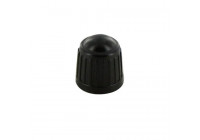 Air-valve cap black plastic 4 pieces