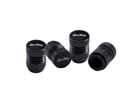 Simoni Racing Set of valve caps Milled - Aluminum Black