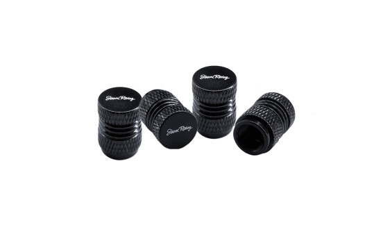 Simoni Racing Set of valve caps Milled - Aluminum Black
