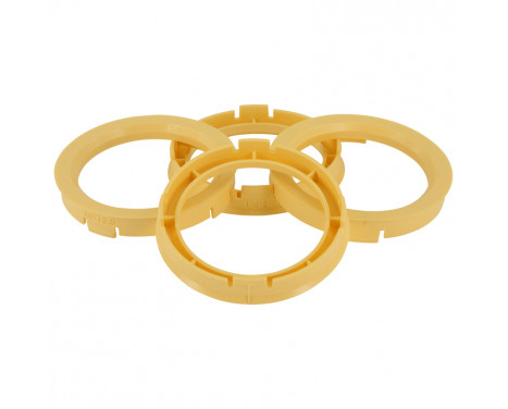 TPI Centering Rings 63.3->54.1mm Yellow 4 pieces