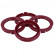 TPI Centering Rings 63.3->56.1mm Red 4 pieces