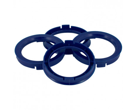 TPI Centering Rings 63.3->56.6mm Blue 4 pieces
