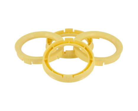 TPI ​Centering Rings 63.3->58.1mm Yellow 4 pieces, Image 2
