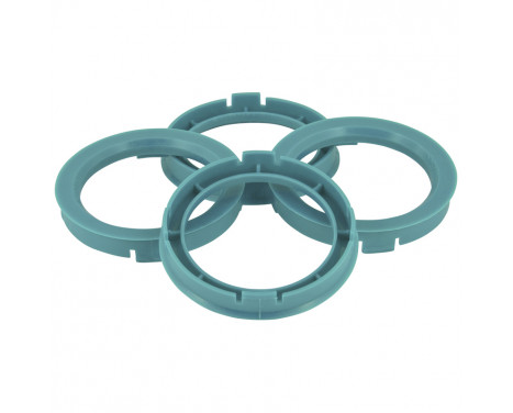 TPI ​Centering rings 64.0->60.1mm Blue 4 pieces