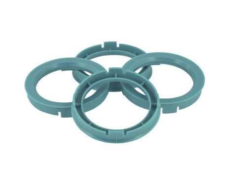 TPI ​Centering rings 64.0->60.1mm Blue 4 pieces, Image 2