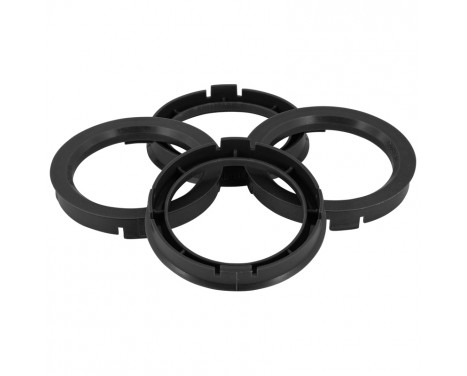TPI Centering Rings 67.1->56.6mm Black 4 pieces