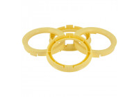 TPI Centering Rings 67.1->58.1mm Yellow 4 pieces