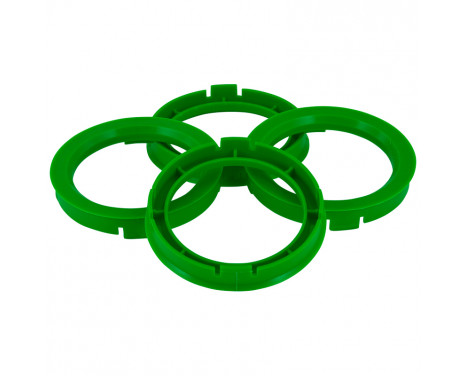 TPI ​Centering Rings 67.1->59.1mm Green 4 pieces