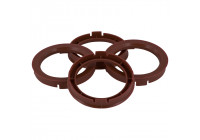 TPI Centering Rings 67.1->63.4mm Brown 4 pieces