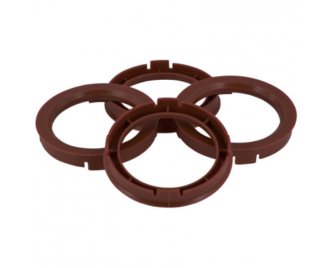 TPI Centering Rings 67.1->63.4mm Brown 4 pieces