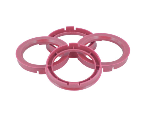 TPI ​Centering Rings 67.1->64.1mm Pink 4 pieces, Image 2