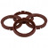 TPI ​Centering Rings 69.1->63.4mm Brown 4 pieces