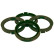 TPI Centering Rings 69.1->65.1mm Olive Green 4 pieces