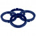 TPI ​Centering Rings 70.4->56.6mm Blue 4 pieces