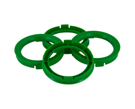 TPI ​Centering Rings 70.4->57.1mm Green 4 pieces, Image 2