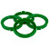 TPI ​Centering Rings 70.4->57.1mm Green 4 pieces, Thumbnail 2