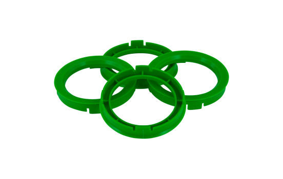 TPI ​Centering Rings 70.4->59.1mm Green 4 pieces