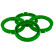 TPI ​Centering Rings 70.4->59.1mm Green 4 pieces, Thumbnail 2