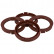 TPI Centering Rings 72.5->63.4mm Brown 4 pieces