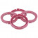 TPI ​Centering Rings 72.5->64.1mm Pink 4 pieces