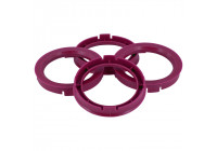 TPI ​Centering Rings 72.5->66.1mm Purple 4 pieces