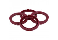 TPI Centering Rings 73.0->56.1mm Red 4 pieces