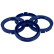 TPI ​Centering Rings 74.1->56.6mm Blue 4 pieces