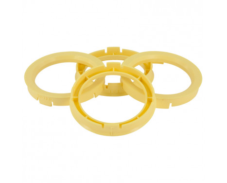 TPI ​Centering Rings 74.1->58.1mm Yellow 4 pieces