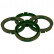 TPI ​Centering rings 76.0->65.1mm Olive green 4 pieces