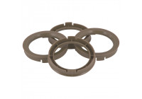 TPI Centering Rings 76.0->66.6mm Gray 4 pieces