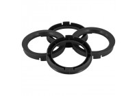TPI ​Centering Rings 76.0->71.6mm Black 4 pieces