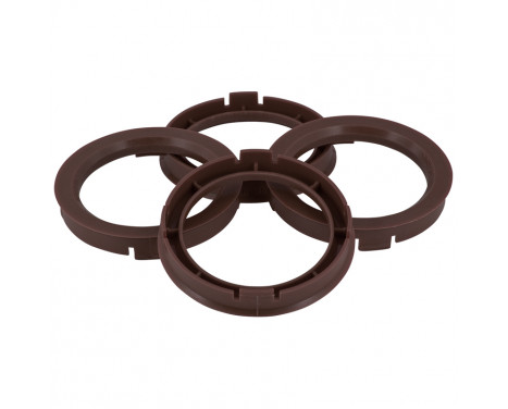 TPI ​Centerrings 69.1->67.6mm Brown 4 pieces