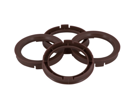 TPI ​Centerrings 69.1->67.6mm Brown 4 pieces, Image 2
