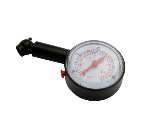 Tire pressure gauge clock