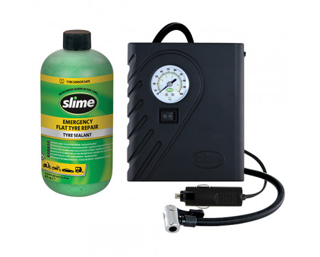 Slime Tire Repair Kit Including Compressor