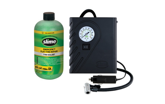 Slime Tire Repair Kit Including Compressor