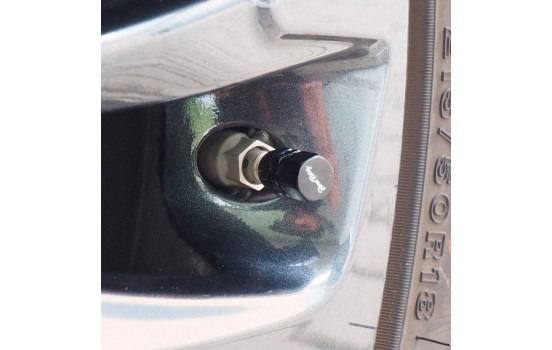 Simoni Racing Valve Cap Set Hexagonal - Aluminum Black, Image 2