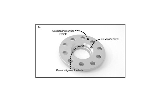 H&R DR-System Wheel spacer set 10mm per axle - Pitch size 5x130 - Hub 71.6mm - Bolt size M14x1.5 - p, Image 5