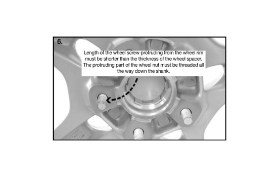 H&R DRA Plug adapter system 44mm per axle - M14x1.50 - 5x112->5x112 - 66.5mm->57.1mm, Image 7