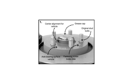 H&R DRM System Wheel spacer set 44mm per axle - Pitch size 5x120 - Hub 64.0mm - Bolt size M14x1.5 -, Image 2