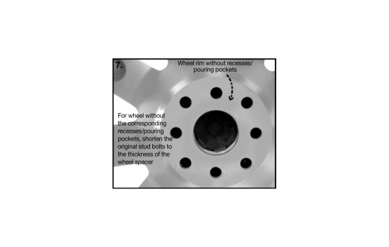 H&R DRM System Wheel spacer set 44mm per axle - Pitch size 5x120 - Hub 64.0mm - Bolt size M14x1.5 -, Image 8